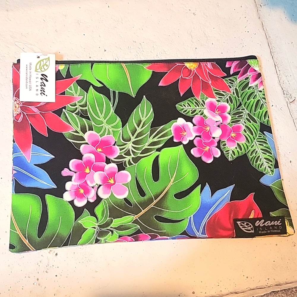 Nani Island Cosmetic Pouch Bag Made in Hawaii New with Tags